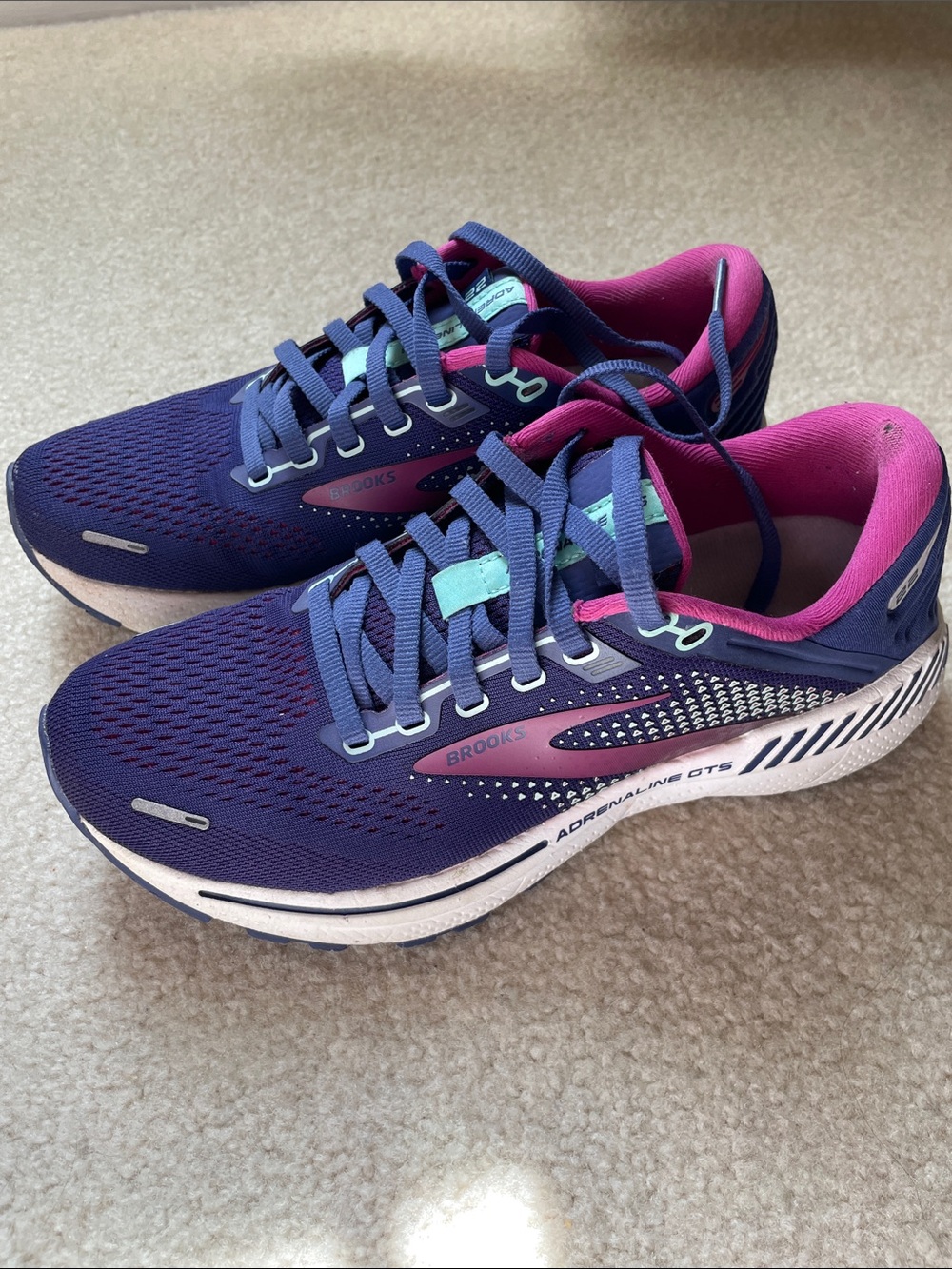 Brooks Women's Running Shoes in Purple and Pink Adrenaline GTS 22